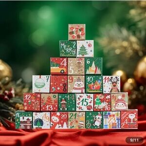 24 DAYS UNISEX Christmas SOCKS Advent Calendar Blocks